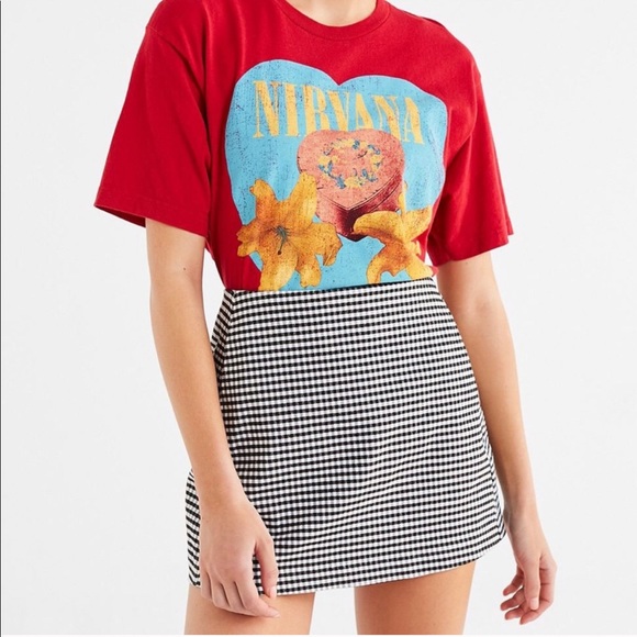 Urban Outfitters Dresses & Skirts - Urban Outfitters Black + White Gingham Mini Skirt